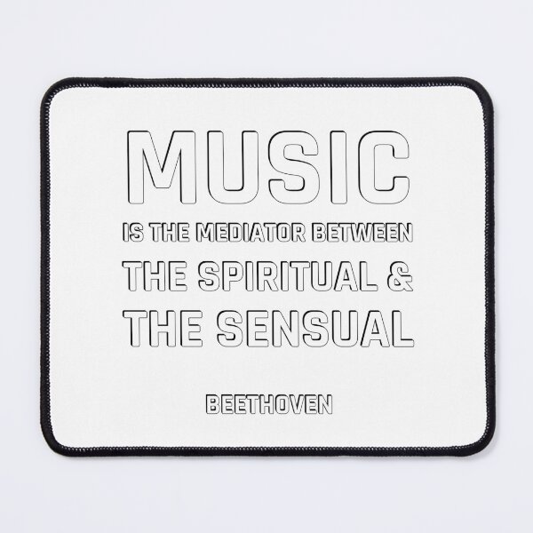 Item preview, Beethoven Quotes - Music is the mediator between the spiritual and the sensual life designed and sold by Inspirationmotivation.