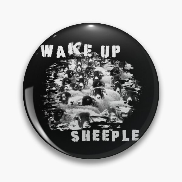 Item preview, Wake Up Sheeple, Floc of Sheep Herd  designed and sold by ArtOfRebellion.
