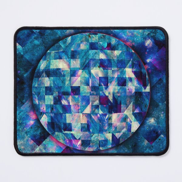 Item preview, Abstract geometric bluish galaxy designed and sold by barruf.