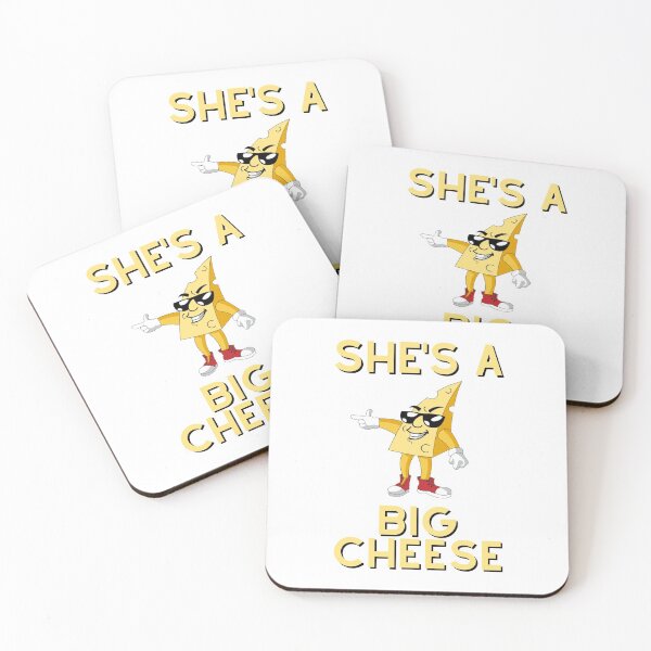 Item preview, She's A Big Cheese - Unisex White T-Shirt - Funny Joke Design for Hot Shots, CEO, Chancers, Wannabes, Bosses etc designed and sold by raretshirtsuk.