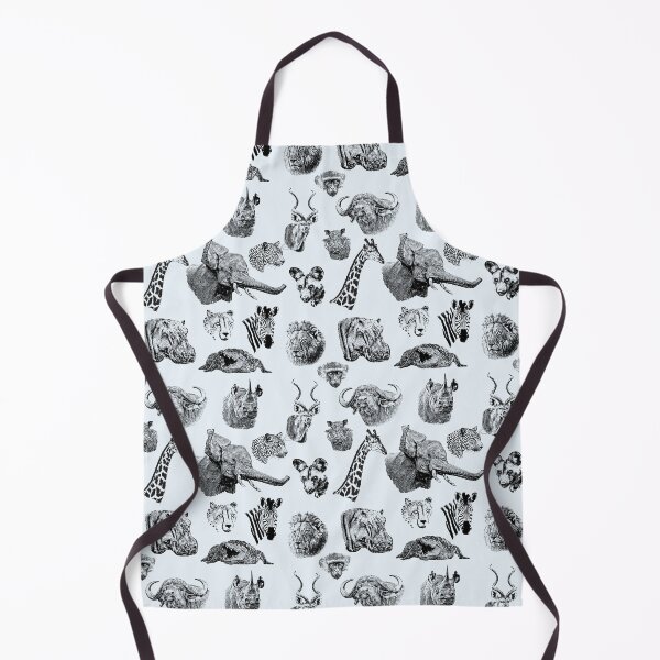 Item preview, African Wildlife in Black and White Pattern Design designed and sold by Scotch Macaskill.