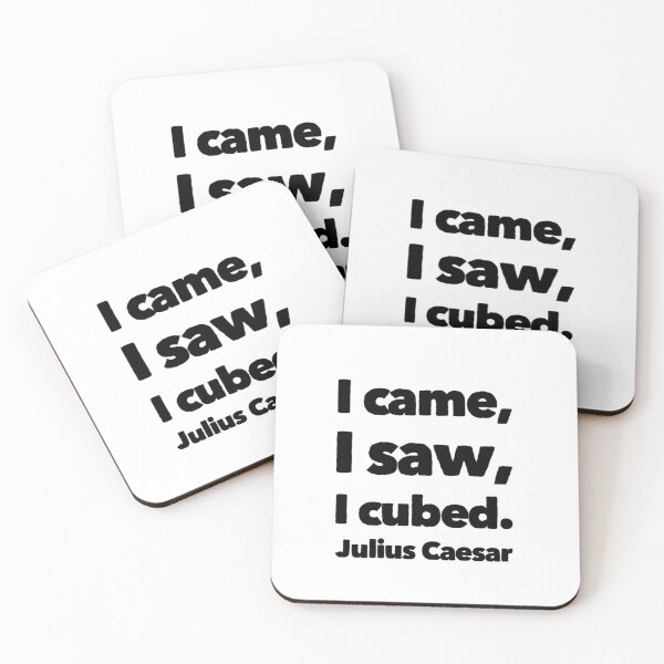 Item preview, "I came, I saw, I cubed" - Julius Caesar designed and sold by ASchumac.