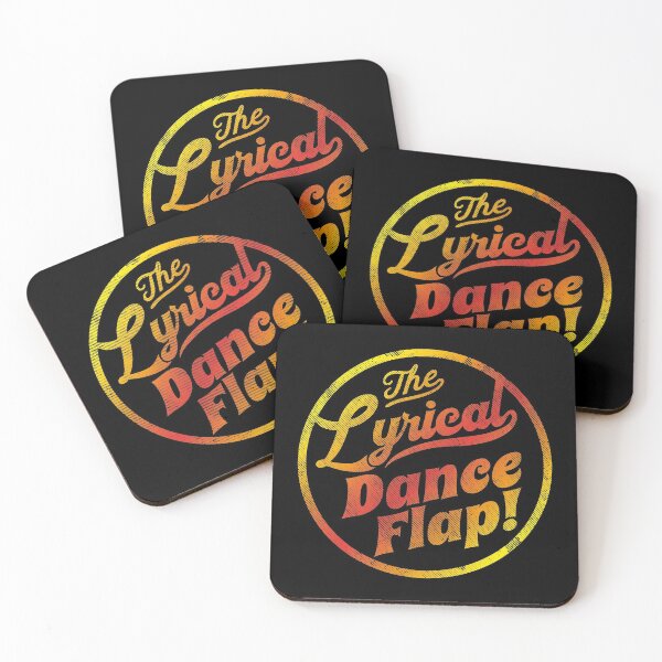 Copy of The Lyrical Dance Flap - Hotstepper, Car Share - colour vintage style Coasters (Set of 4)
