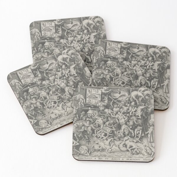 Item preview, Demonic horde attacks in a Medieval eting designed and sold by Vintage Designs +.