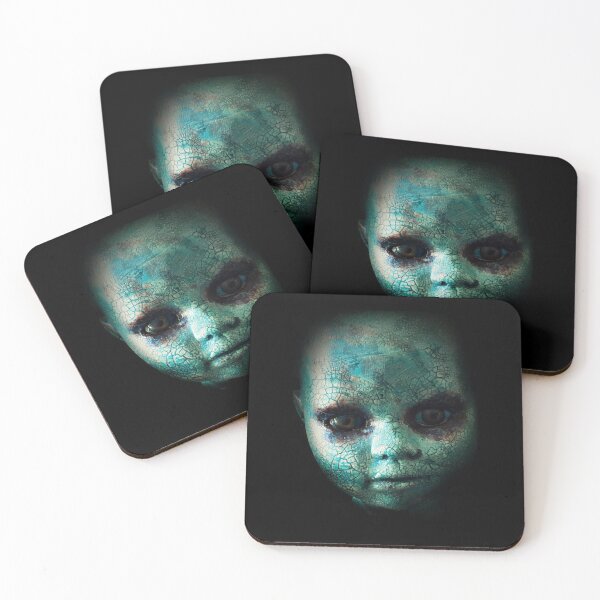 Item preview, CREEPY DOLLS HEAD BLUE designed and sold by sharon hulme.
