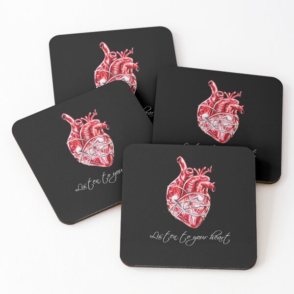 Item preview, Listen to your heart Heart Headphones Orginal Gift Based on Orginal Art designed and sold by ArtPamDesign.