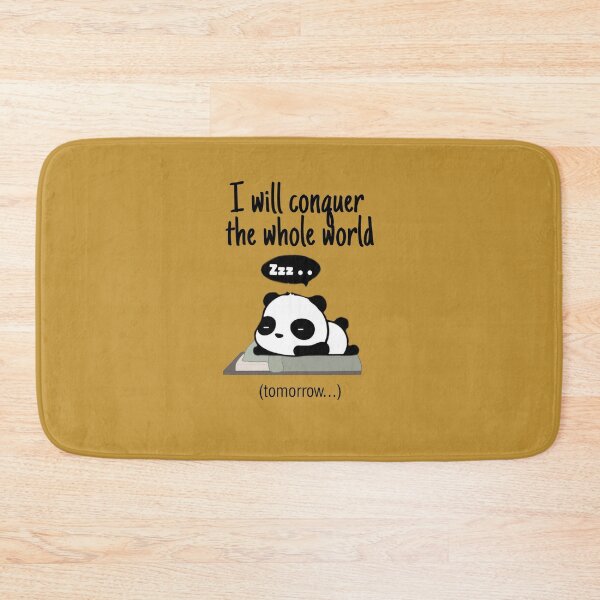 Item preview, Cute Sleepy Pnada Saying I Will Conquer The Whole World Zzz May be later Napping Gift designed and sold by catchyology.