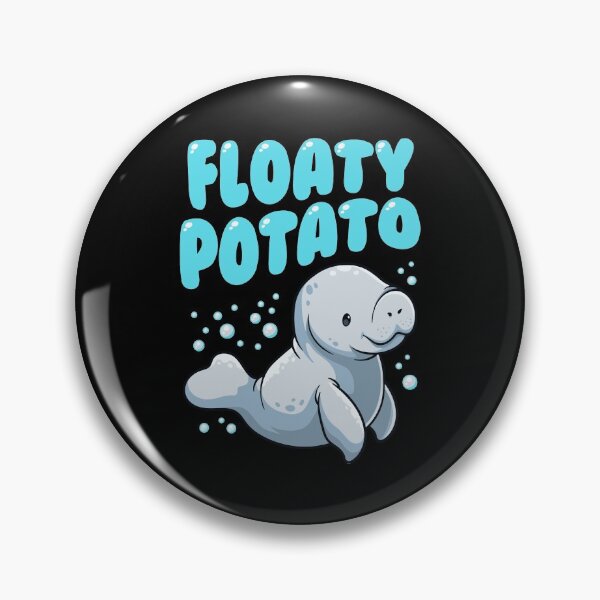 Item preview, Funny Floaty Potato Manatee Cute Sea Cow Dugong designed and sold by derekvella.