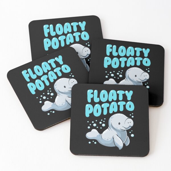 Item preview, Funny Floaty Potato Manatee Cute Sea Cow Dugong designed and sold by derekvella.