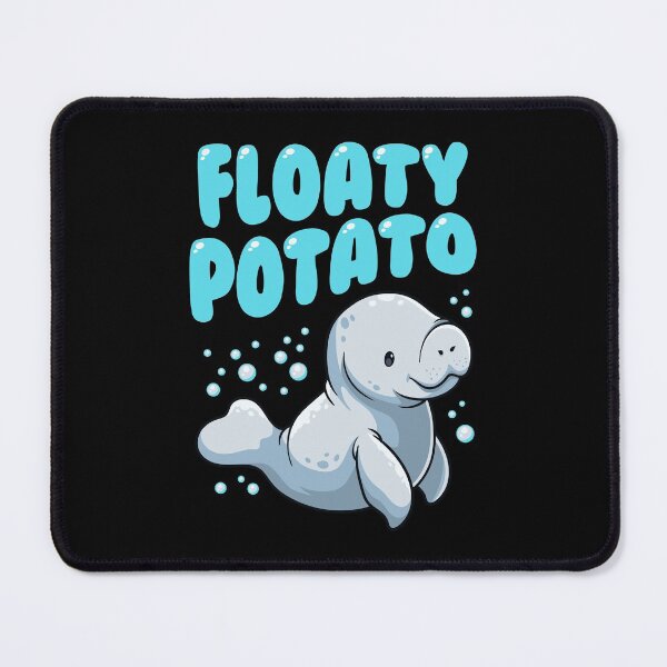 Item preview, Funny Floaty Potato Manatee Cute Sea Cow Dugong designed and sold by derekvella.