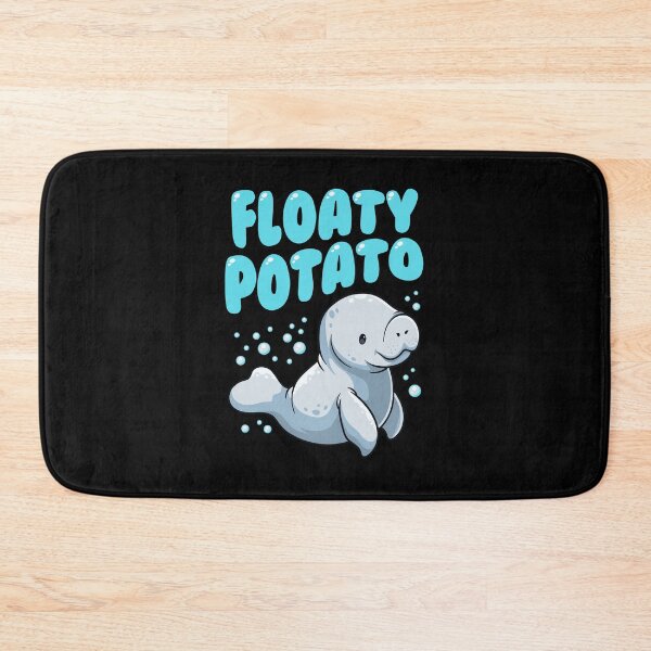 Item preview, Funny Floaty Potato Manatee Cute Sea Cow Dugong designed and sold by derekvella.