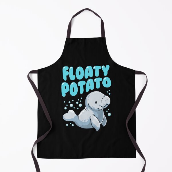 Item preview, Funny Floaty Potato Manatee Cute Sea Cow Dugong designed and sold by derekvella.