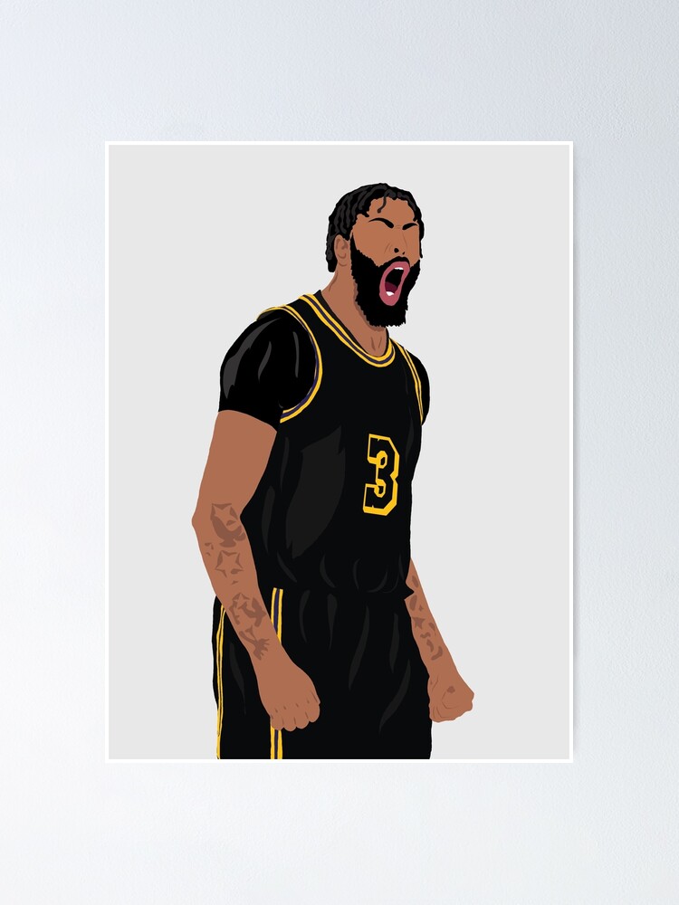 anthony davis black mamba lakers jersey