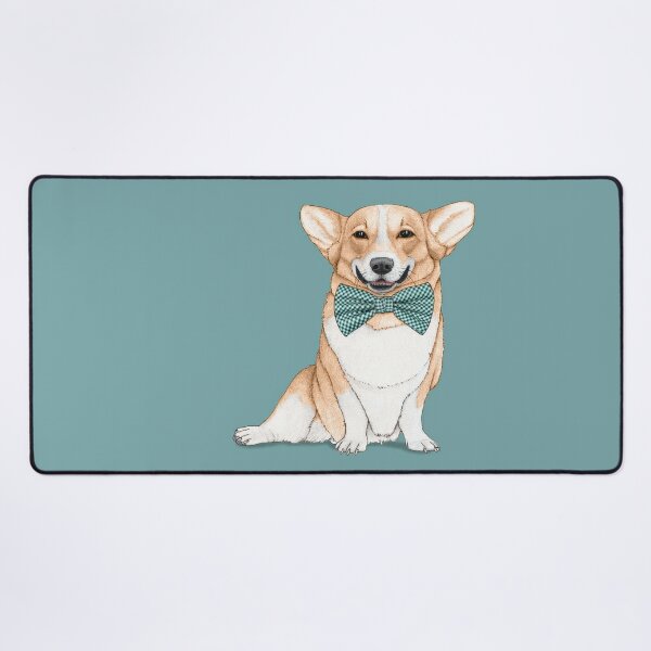 corgi desk mat