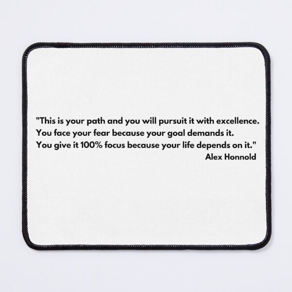 Item preview, You will pursuit it with excellence. Alex Honnold warrior free solo designed and sold by Morgan T Park.