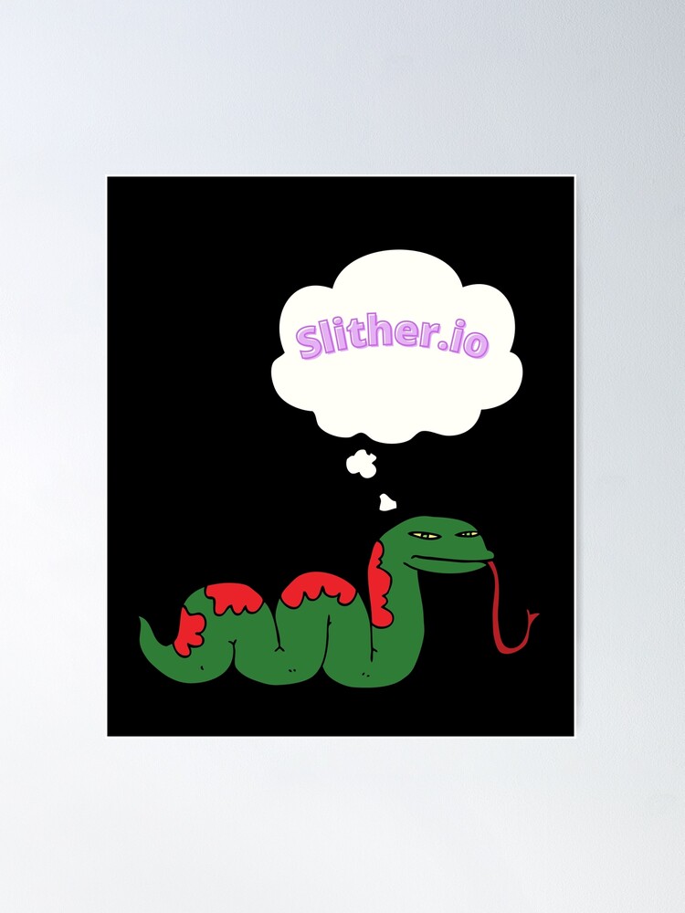 slither io game worm snake Poster for Sale by emcazalet