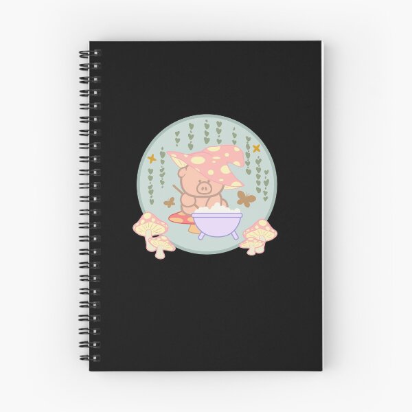 Item preview,  Cute  Kawaii Witch Pig Cottagecore Aesthetic:  Kawaii Witch Pig Brewing for Halloween designed and sold by AxelGreen72.