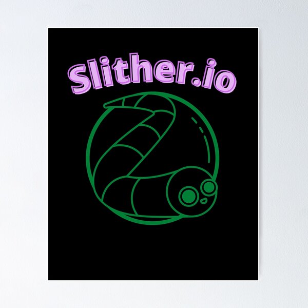 Slither io game sticker Poster for Sale by Jnrhhose