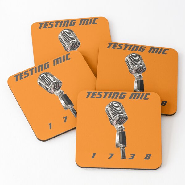Item preview, TESTING MIC, Microphone Check | 1738 designed and sold by Dubione2.