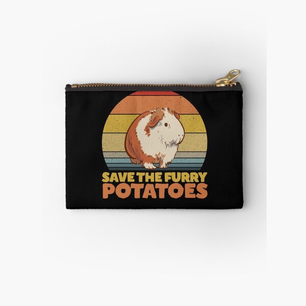 Item preview, Save The Furry Potatoes Retro Sunset Pet Guinea Pig Gear designed and sold by DynamicDesign.