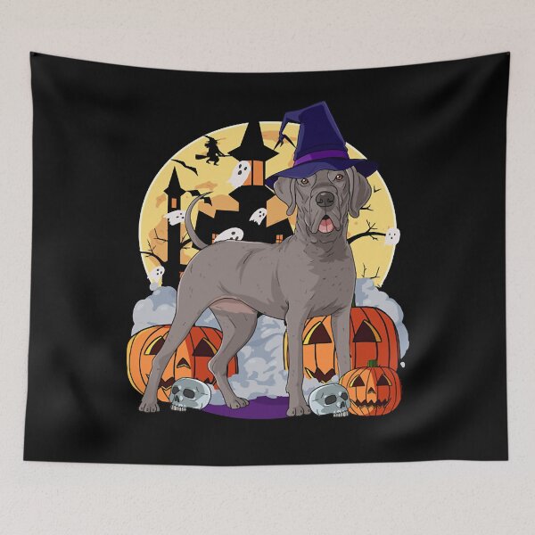 Item preview, Great Dane Scary Halloween Witch Pumpkin designed and sold by Guckio81.