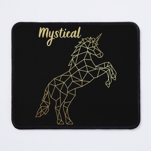 Item preview, Mystical Unicorn - Gold and Black Unicorn Design designed and sold by cgroenewald.