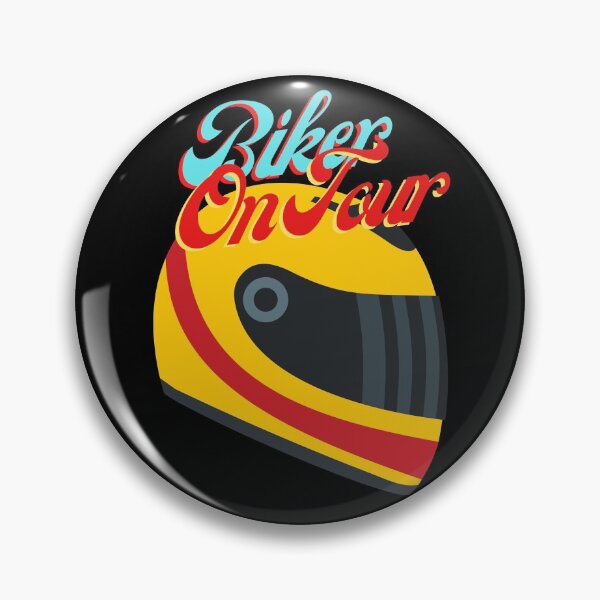 Item preview, Biker on Tour Motorbike Helmet Motorcycling Touring designed and sold by luvvvvvit.