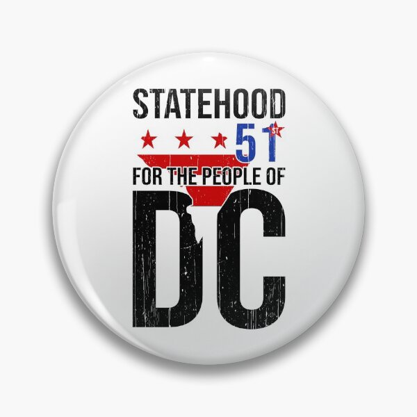 Item preview, DC Statehood: Make DC the 51st US State! designed and sold by Happy Puppy Print On Demand.