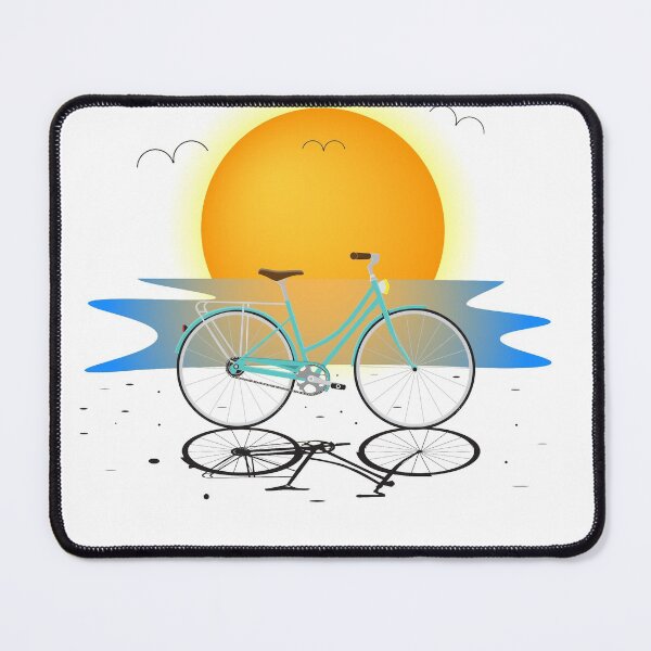 Item preview, Sunset Bicycle at Beach  designed and sold by arteesketch.