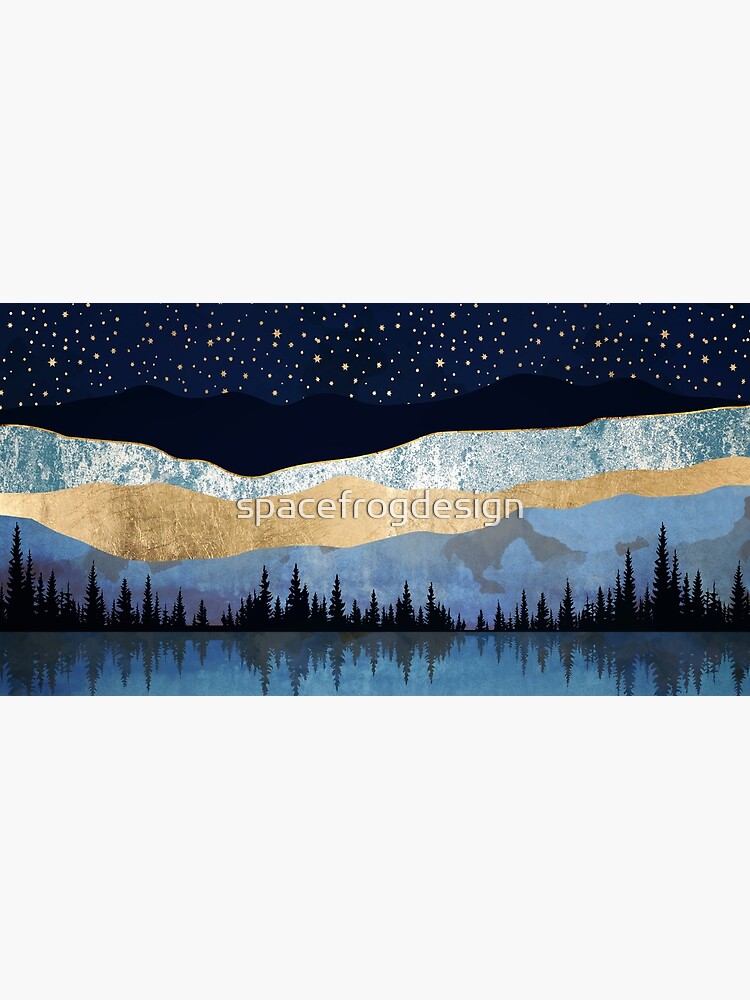 Thumbnail 5 of 5, Mouse Pad, Midnight Lake designed and sold by spacefrogdesign.