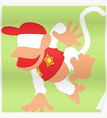 Diddy Kong Vector Poster
