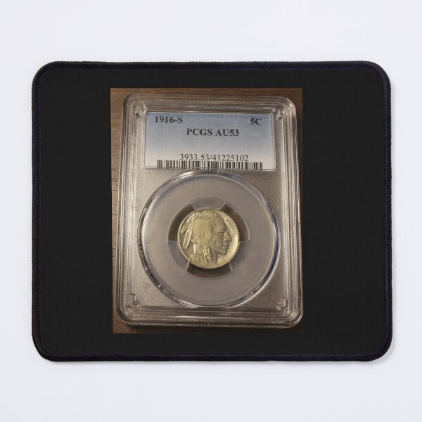 Item preview, 1916-S 5C PCGS AU53 Graded Buffalo Nickel designed and sold by coinsxcrochet.