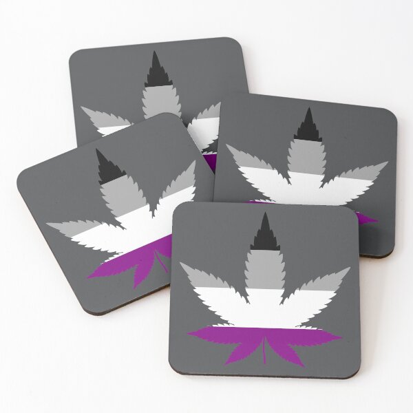 Item preview, Asexual Pride Pot Leaf - Ace Pride Flag designed and sold by CoolArtGeek.