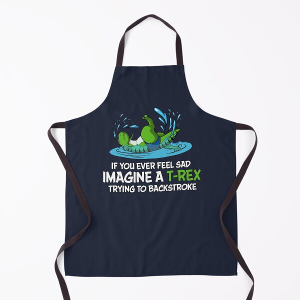 Item preview, T-Rex Dinosaur Hates Backstroke Swimming designed and sold by underheaven.