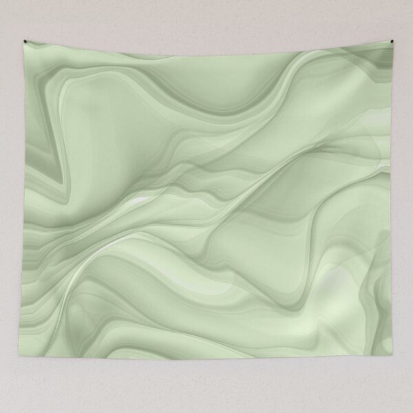 Item preview, Soft Pastel Green, Sage Green Liquid Marble  designed and sold by venella.