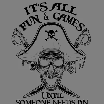 Vorschaubild zum Design It's All Fun & Games Until Someone Needs An Eyepatch Pirate Gear von DynamicDesign