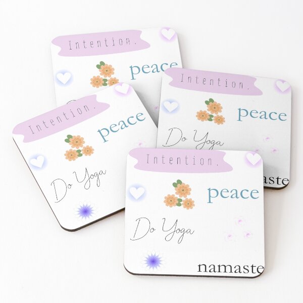 Item preview, Yoga Peace Pack - Intention, Namaste, Flowers, Love, Peace designed and sold by shirabee.