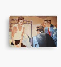 Alcoholics Anonymous Man on Bed Canvas Print