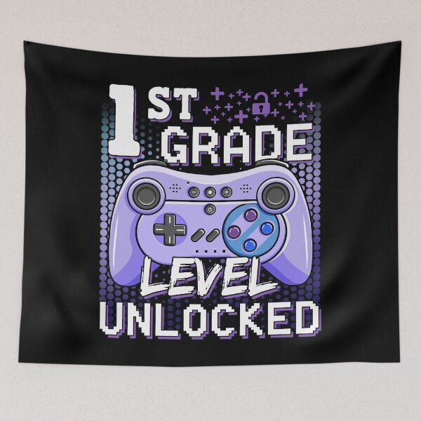 Item preview, 1st Grade Level Unlocked Video Game Back to School Boys 1st designed and sold by FucaGirl.