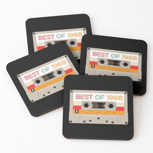 Item preview, Vintage Cassette Tape Shirt Birthday Gifts Retro Present Best of 1968 designed and sold by Orange Pieces.
