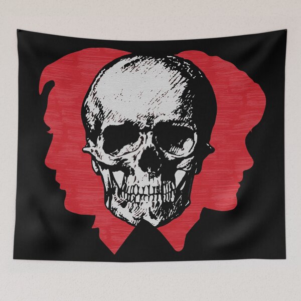 Item preview, Hannibal Hannigram Murder Husbands Blood Red Profile with Skull designed and sold by orionlodubyal.