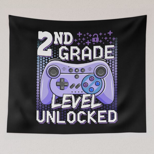 Item preview, 2nd Grade Level Unlocked Video Game Back to School Boys 2nd designed and sold by FucaGirl.
