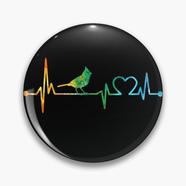 Item preview, CARDINAL HEARTBEAT WATERCOLOR designed and sold by WinghiDesign.