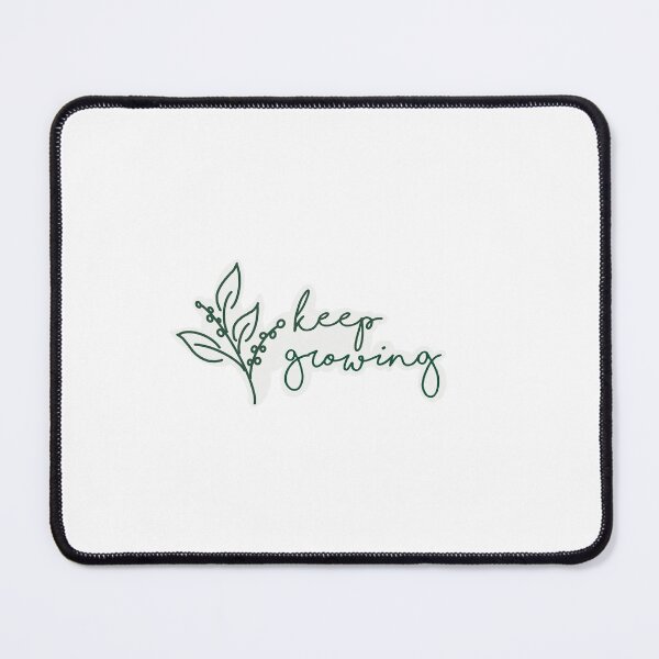 Item preview, Keep Growing Floral Script Quote designed and sold by GoldenGiftCo.