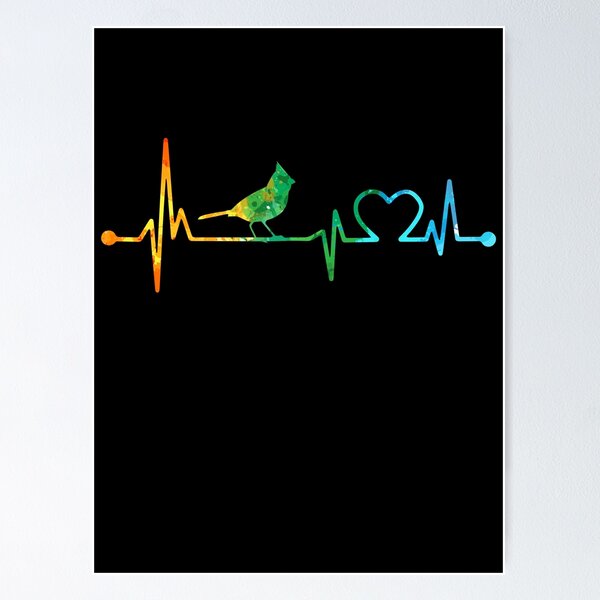 Item preview, CARDINAL HEARTBEAT WATERCOLOR designed and sold by WinghiDesign.