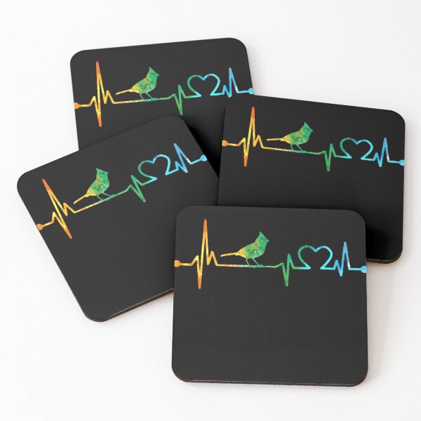 Item preview, CARDINAL HEARTBEAT WATERCOLOR designed and sold by WinghiDesign.