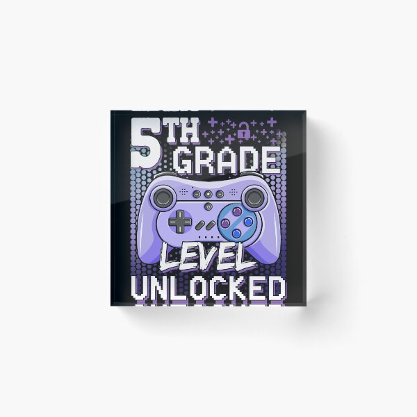 Item preview, 5thGrade Level Unlocked Video Game Back to School Boys 5th designed and sold by FucaGirl.
