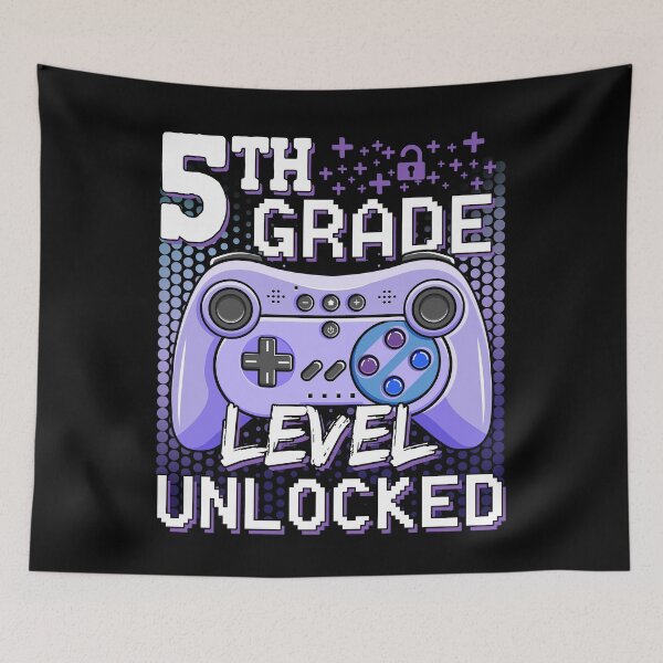 Item preview, 5thGrade Level Unlocked Video Game Back to School Boys 5th designed and sold by FucaGirl.