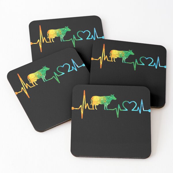 Item preview, COW HEARTBEAT WATERCOLOR designed and sold by WinghiDesign.