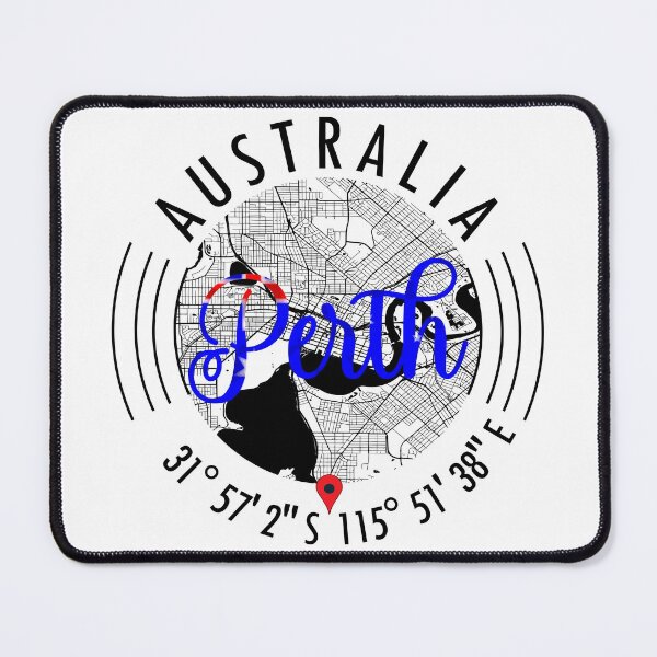Item preview, Perth, AUSTRALIA Road Map Art - Earth Tones designed and sold by hatimelhag.